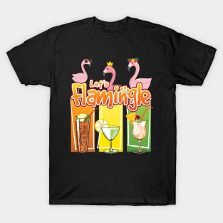 'Lets Flamingle' Awesome Flamingo Bird T-Shirt